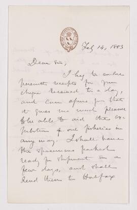 Letter, 14 February 1883