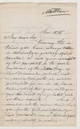 Letter, 1 December 1875