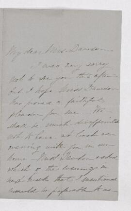 Letter, 8 November