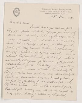 Letter, 23 December 1889