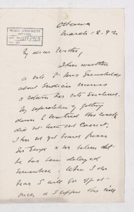 Letter, 12 March 1892