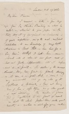 Letter, 27 October 1860