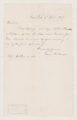 Letter, 3 April 1857