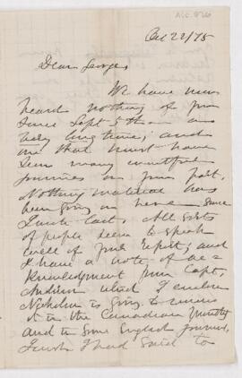 Letter, 22 October 1878