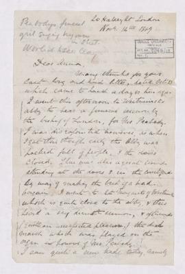 Letter, 14 November 1869