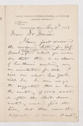 Letter, 3 May 1883