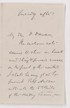 Letter from Chas. E. Moyse