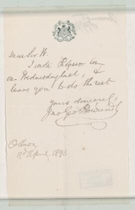 Letter, 3 April 1895