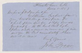 Order, 1 June 1857