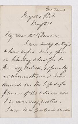 Letter, 23 May