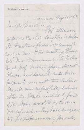 Letter, 12 August 1882