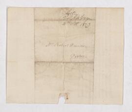 Letter regarding Thomas Ewing's Geograpy with Maps