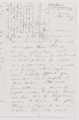 Letter,   1881