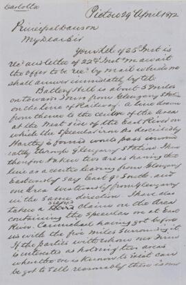 Letter, 29 April 1872