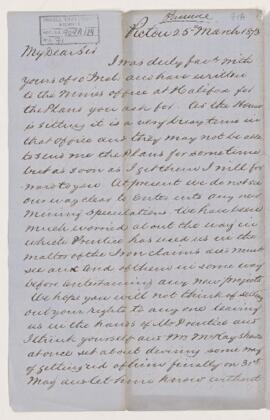 Letter, 25 March 1873