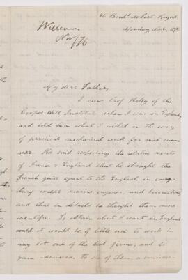 Letter, 6 November 1876