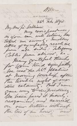 Letter, 26 February 1890