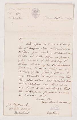 Letter, 23 October 1879