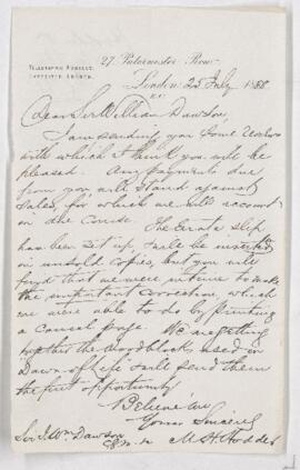 Letter, 25 July 1888