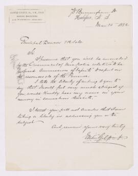 Letter, 15 March 1882