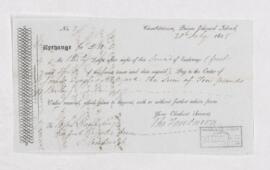 Bill of exchange, 20 July 1838
