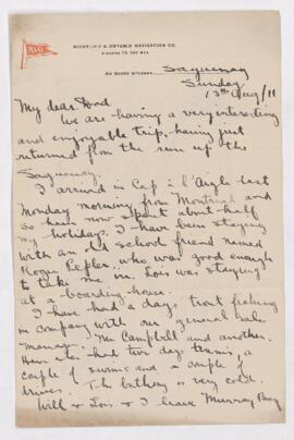 Letter, 11 August 1911