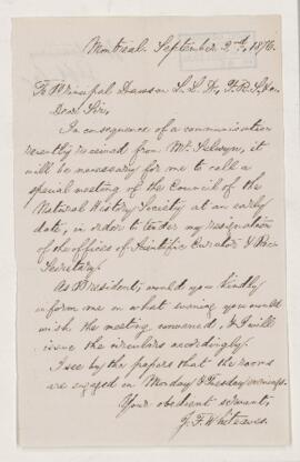 Letter, 2 September 1876