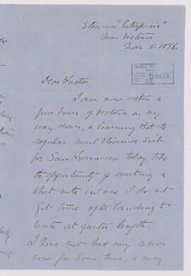 Letter, 11 November 1876