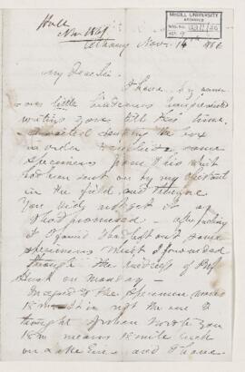 Letter, 14 November 1861