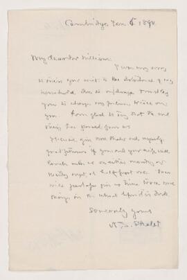 Letter, 4 January 1894