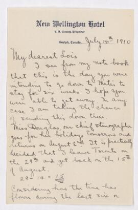 Letter, 14 July 1910