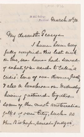 Letter, 10 March 1876