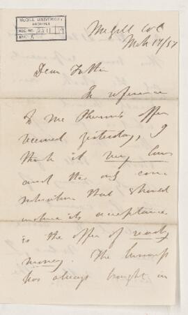 Letter, 12 March 1857