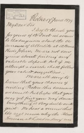 Letter, 17 June 1879