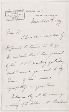 Letter, 23 November 1899