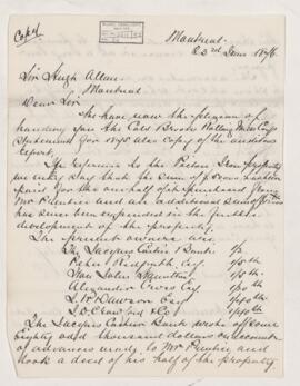 Letter, 23 June 1876