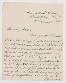 Letter, 17 August 1888