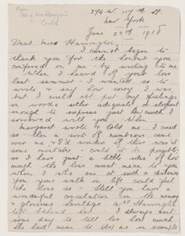 Letter, 23 June 1918