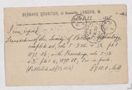 Letter, 12 October 1888