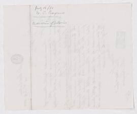 Letter from W.C. Baynes to B.J. Harrington, written from Mcgill College.