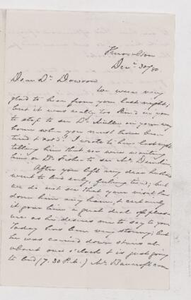 Letter, 30 December 1880