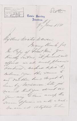 Letter, 9 June 1880