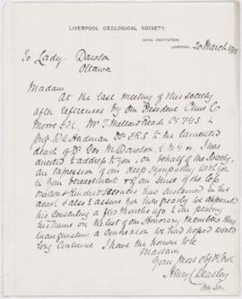 Letter, 20 March 1901