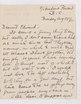 Letter, 27 August 1911