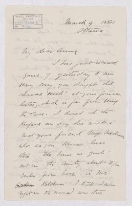 Letter, 4 March 1880