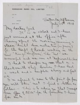 Letter, 13 July 1912