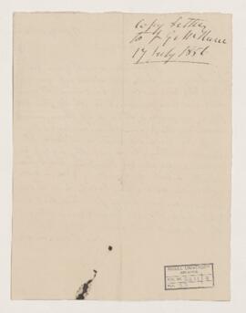 Letter, 17 July 1856