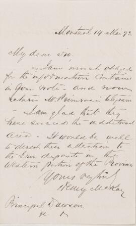 Letter, 14 March 1872