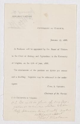 Letter, 27 January 1888