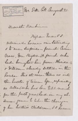 Letter, 21 August 1882